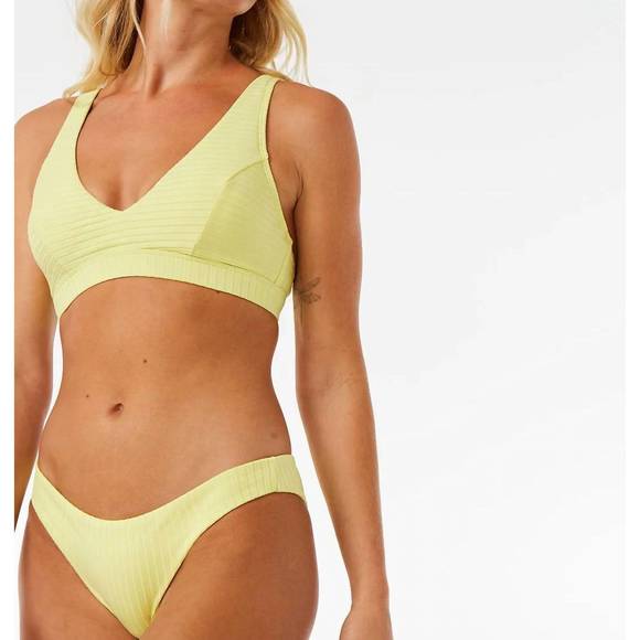 NEW RIP CURL premium surf cheeky bottom in yellow - Picture 1 of 4